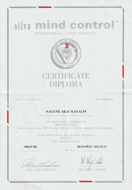 Agykontroll oklevél