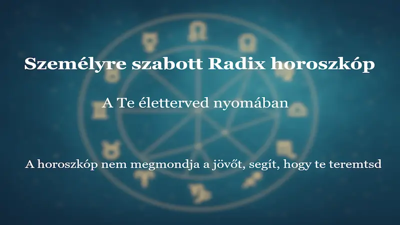 Radix születési horoszkóp