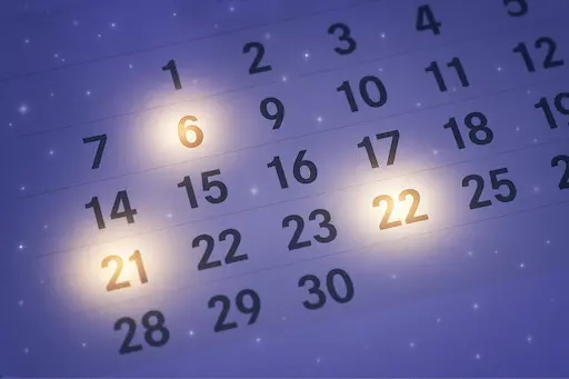 Személyes év és hónap száma a számmisztikában.